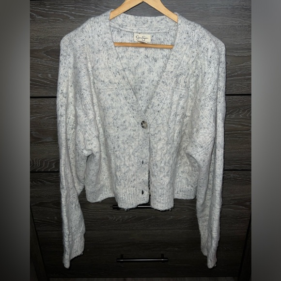 JESSICA SIMPSON GREY CARDIGAN 🩶 - Picture 2 of 6